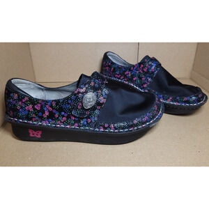 Alegria Mary Jane P G Lite DEN- 489W Black Women's Size 39 Excellent